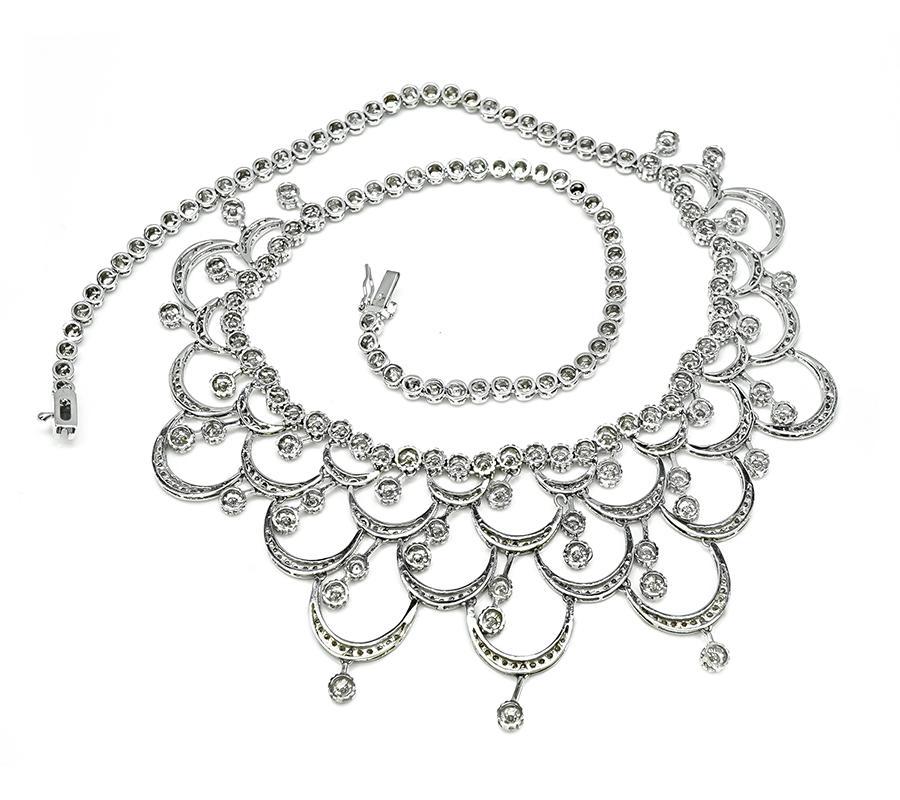 Collier en or à 8,50 ct de diamants Bon état - En vente à New York, NY