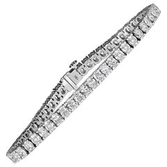 8.51ct Oval Cut Diamond Tennis Bracelet in 18k White Gold