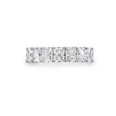 8.52ct All GIA Certified D-E-F Radiant Cuts Diamond Eternity Band in Platinum