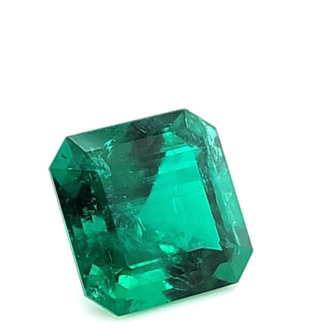 Magnifique émeraude colombienne certifiée GRS de 8,52ct d'un vert vif.

De taille octogonale, avec un traitement mineur à l'huile seulement, c'est une belle pierre, prête à être expédiée ou à être sertie dans un bijou de votre choix.

Il s'agit