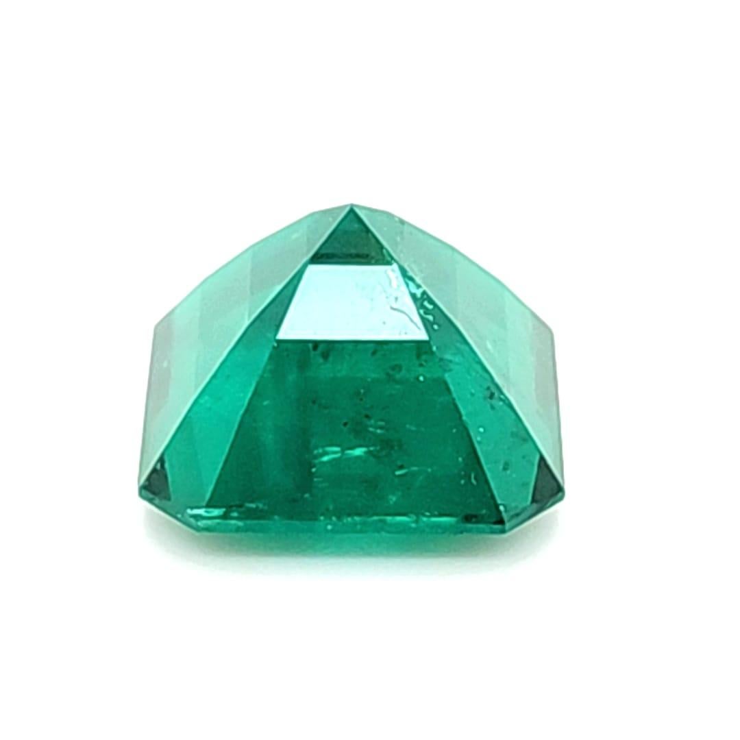8.52 Carat Muzo Vivid Green Loose Emerald Minor Oil In New Condition For Sale In Sai Kung District, HK