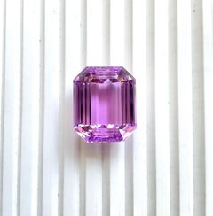 85.34 Carats Kunzite Natural Octagon Cut Stone Top Fine Color Quality Gemstone