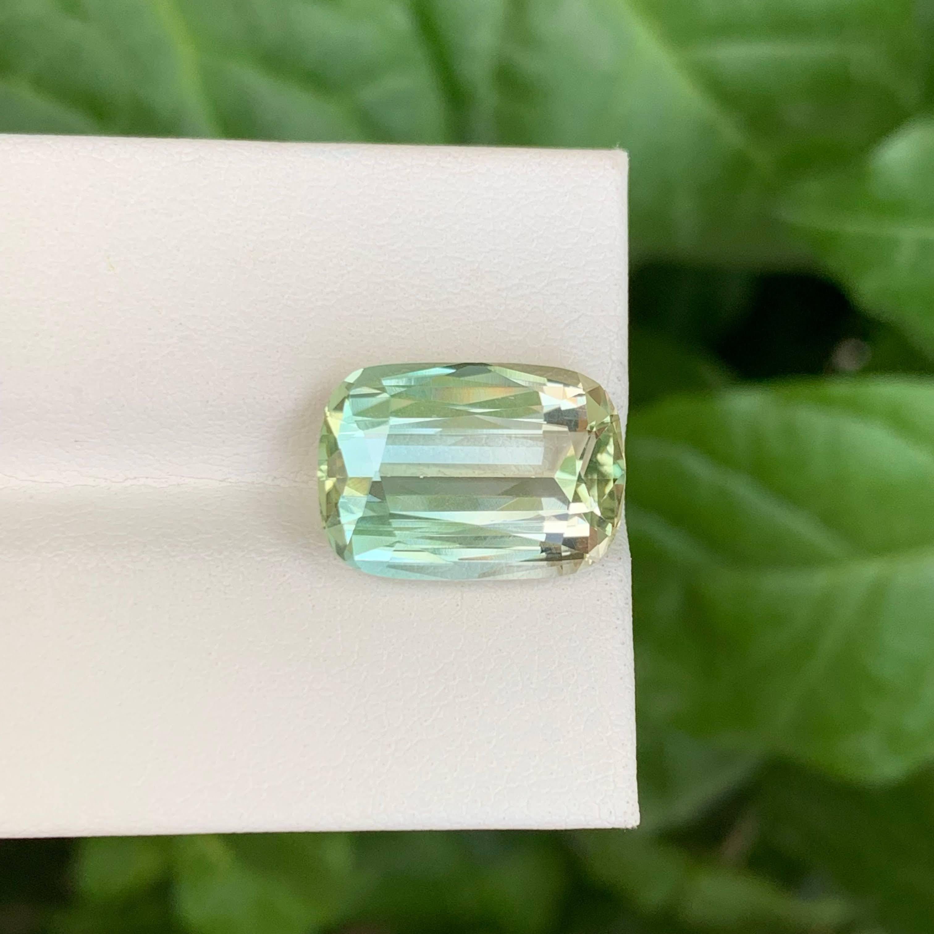 Gema afgana talla cojín de 8,55 quilates de turmalina bicolor natural suelta en venta 3