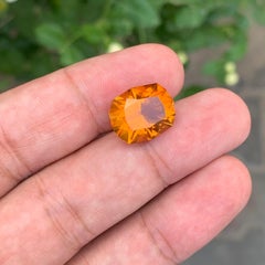 8.55 Carat Natural Loose Madeira Citrine Fancy Cut Gemstone