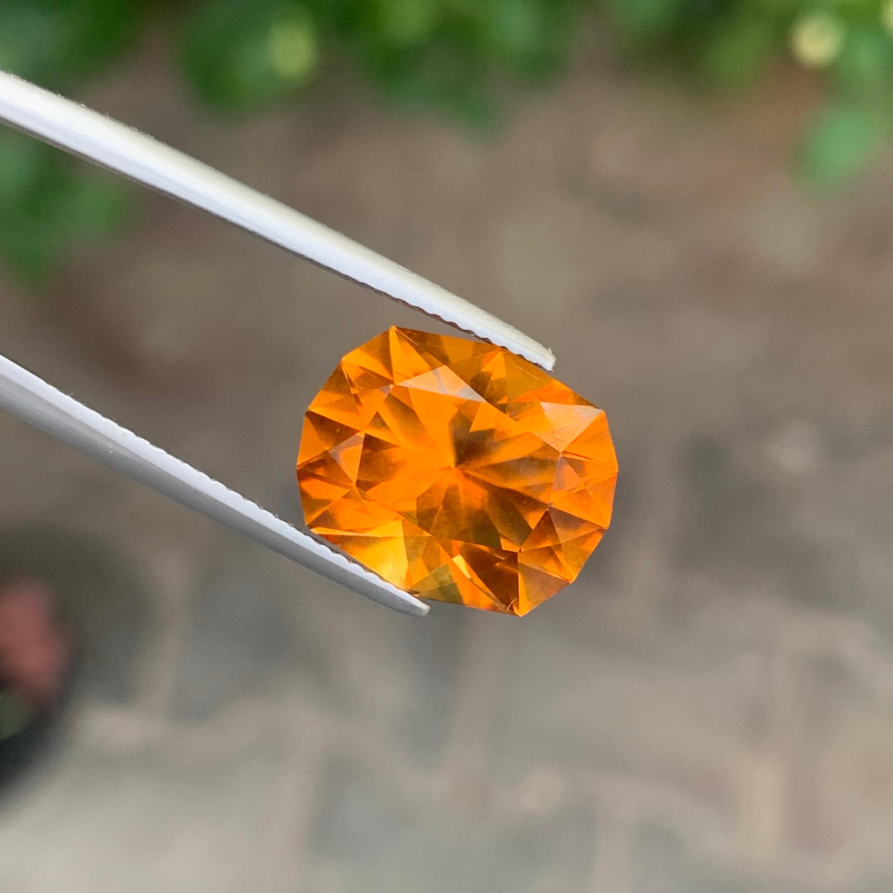 8.55 Carat Natural Loose Madeira Citrine Fancy Cut Gemstone (pierre précieuse de Madère taillée) Neuf - En vente à Peshawar, PK