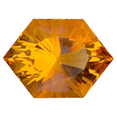 8.55 Carat Natural Loose Madeira Citrine Stone Fancy Cut Portuguese Gemstone