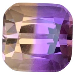 8.55 Carat Natural Loose Pretty Ametrine Stone Cushion Cut Brazilian Gemstone (pierre précieuse brésilienne)