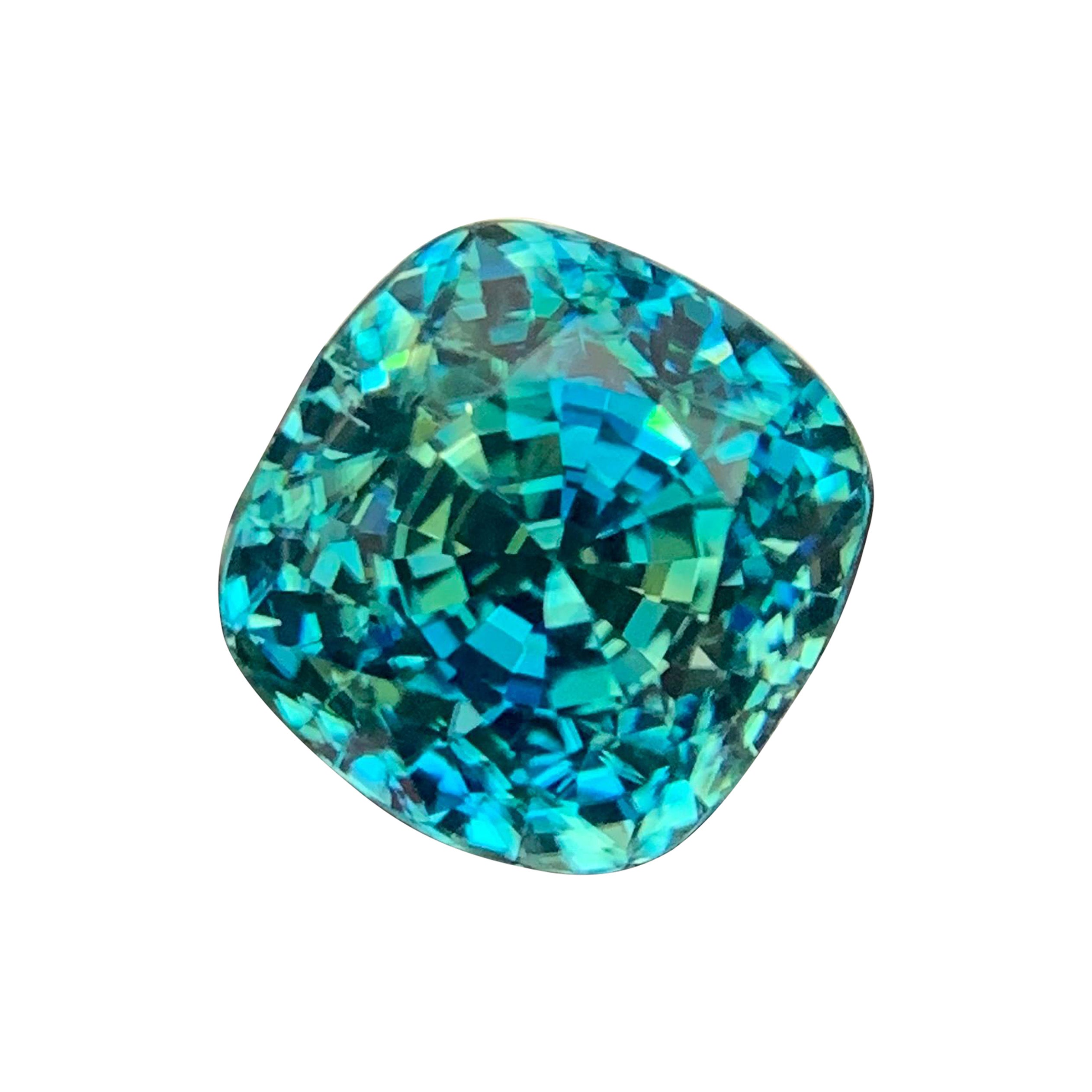 8.55 Carats Blue Zircon Natural Loose Zircon Gemstone For Sale