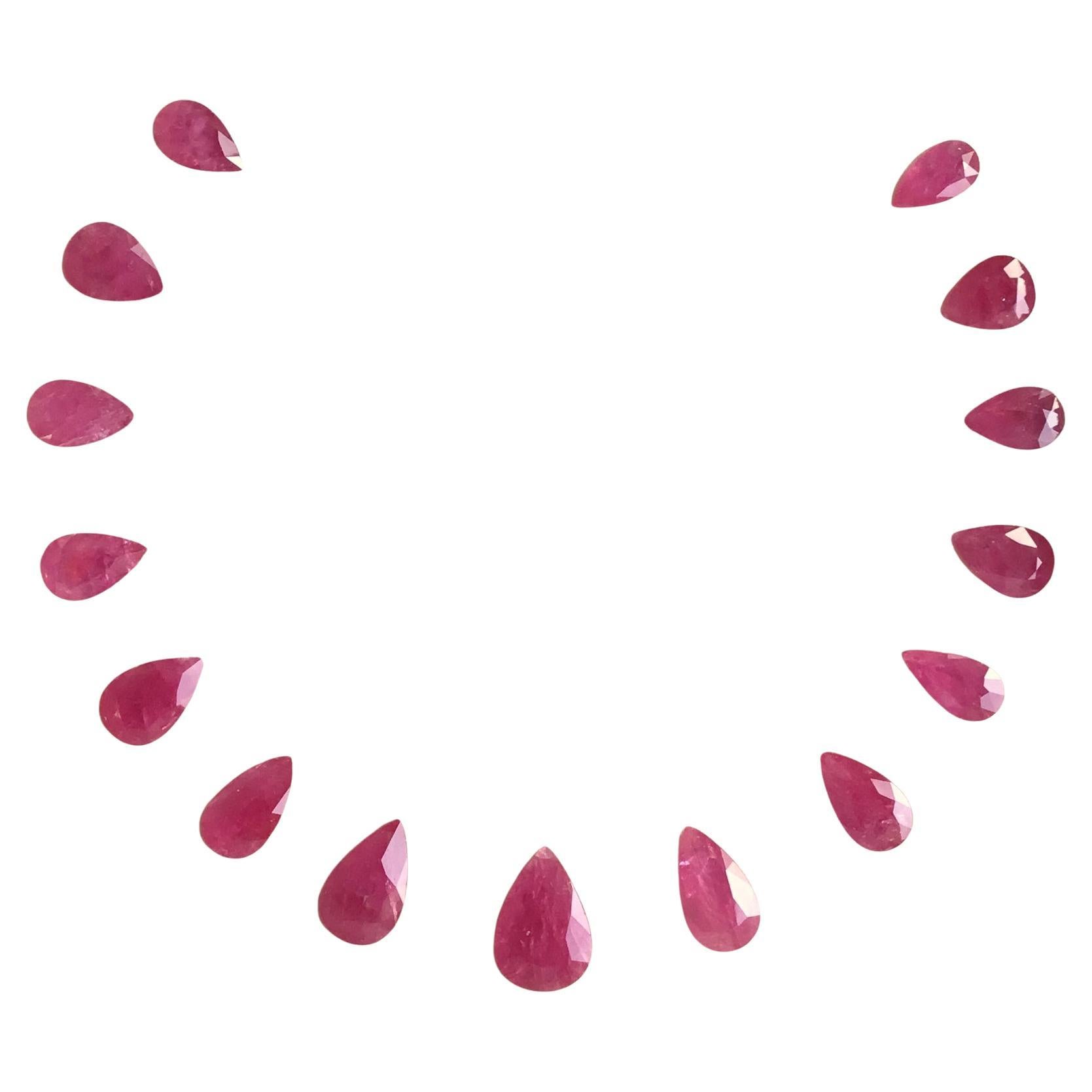 85.50 Carats Ruby Mozambique Pear Faceted Cut stone Layout Heated Natural Gem