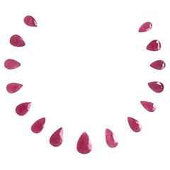 85.50 Carats Ruby Mozambique Pear Faceted Cut stone Layout Heated Natural Gem