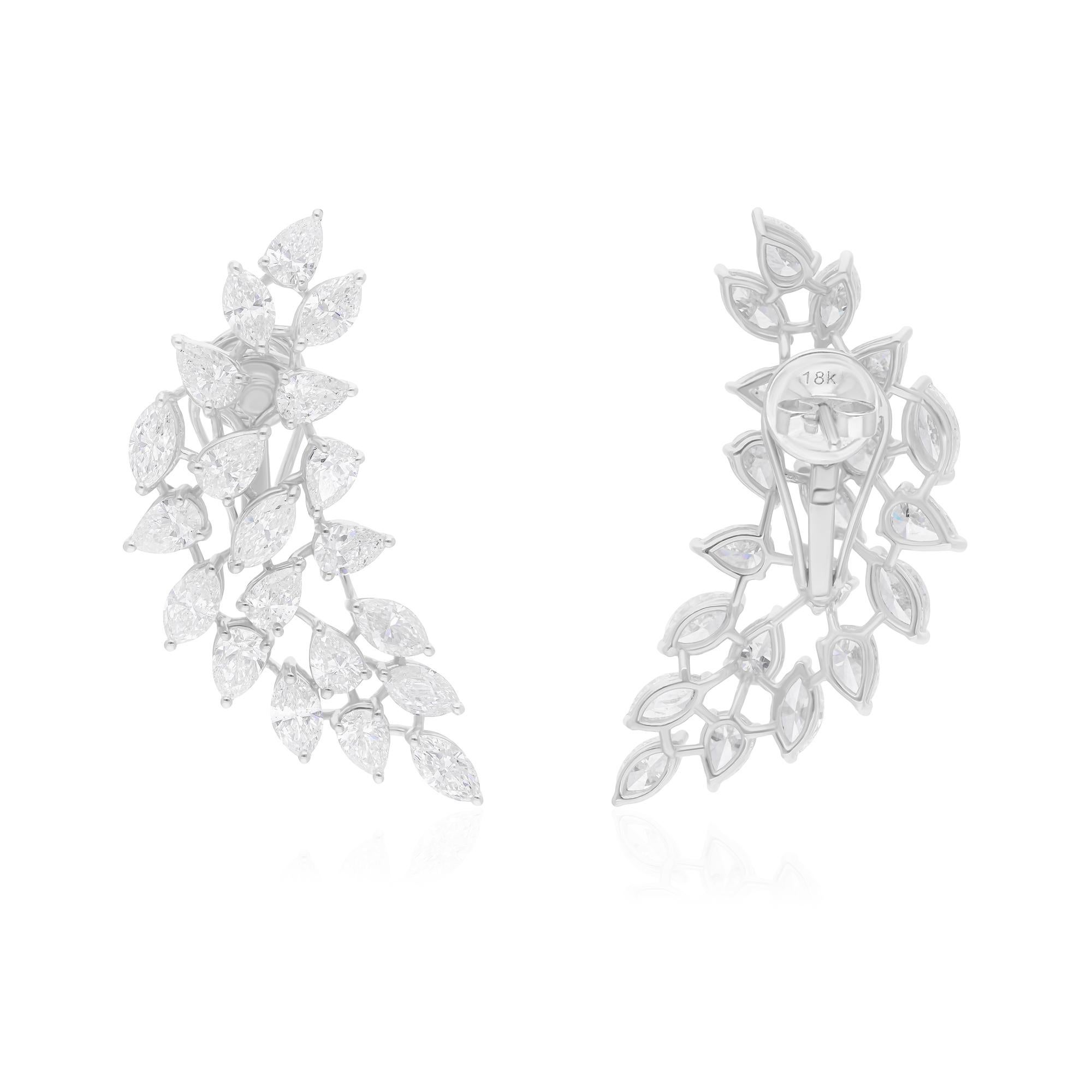 Cast from 18-karat gold, these exquisite earrings are handset with 8.56 carats of sparkling diamonds.

FOLLOW SPECTRUM JEWELS storefront to view the latest collection & exclusive pieces. Spectrum Jewels is proudly rated as a Top Seller on 1stdibs