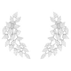 8.56 Carat SI/H Boucles d
oreilles diamant poire taille brillant Or blanc 18 Karat Bijoux