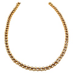 Collar gargantilla de oro de 18 quilates y diamantes de 8,58 quilates