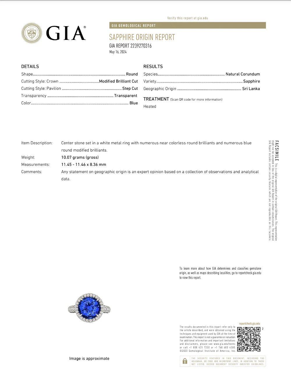 8.58 Carat Sapphire and RBC Diamond LUGANO Gold Statement Cocktail Ring For Sale 3