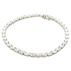 8.58CT Oval Diamonds Bracelet 18KW Gold Setting