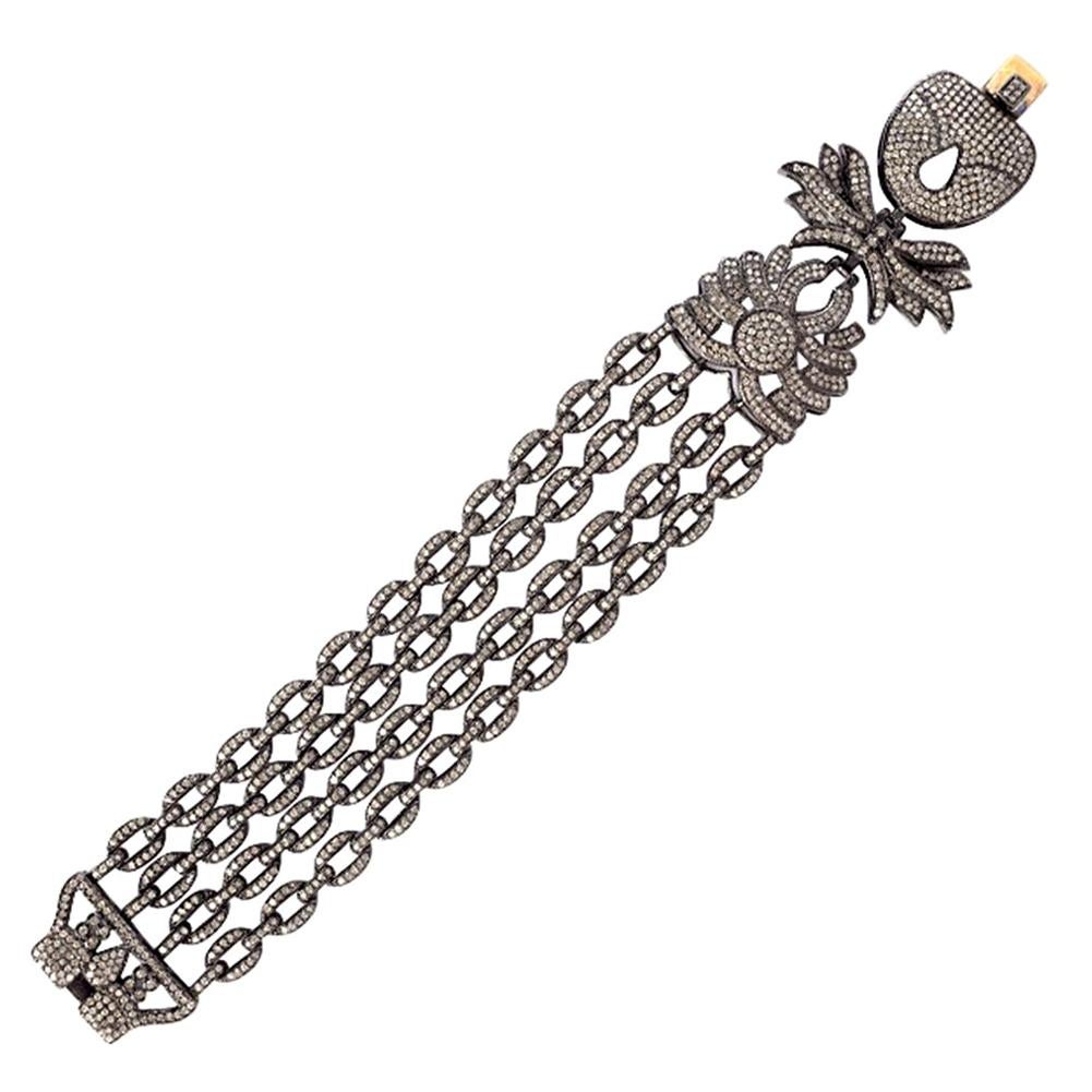 8.59 Carat Diamond Statement Chain Bracelet