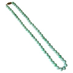 8.5mm bead sized natural Jadeite jade Mala necklace