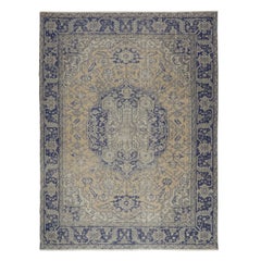 8.5x11.5 Ft One-of-a-kind Vintage Handmade Rug for Farmhouse, Country Home Decor