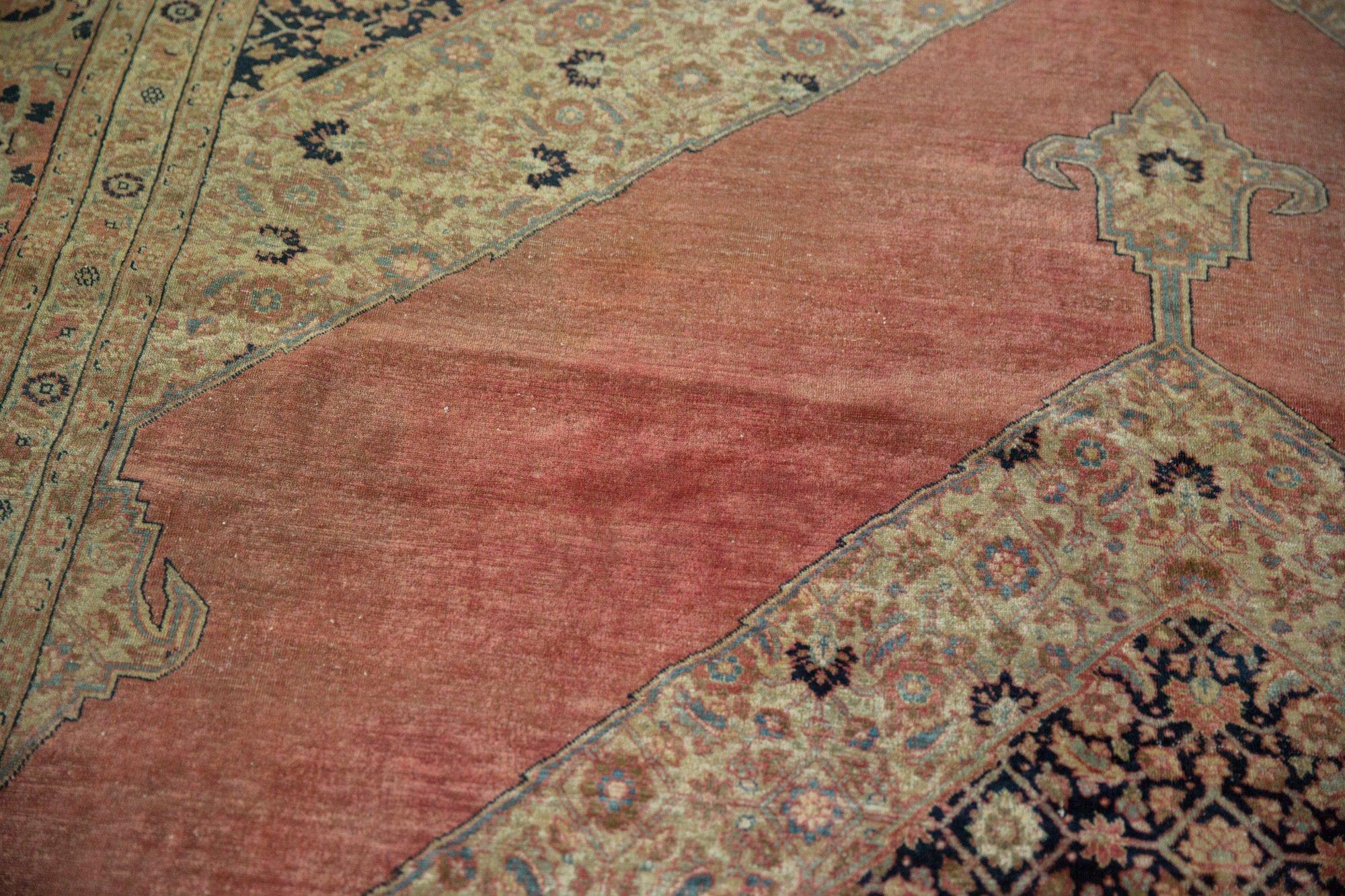 Vintage Distressed Jalili Tabriz Carpet For Sale 3