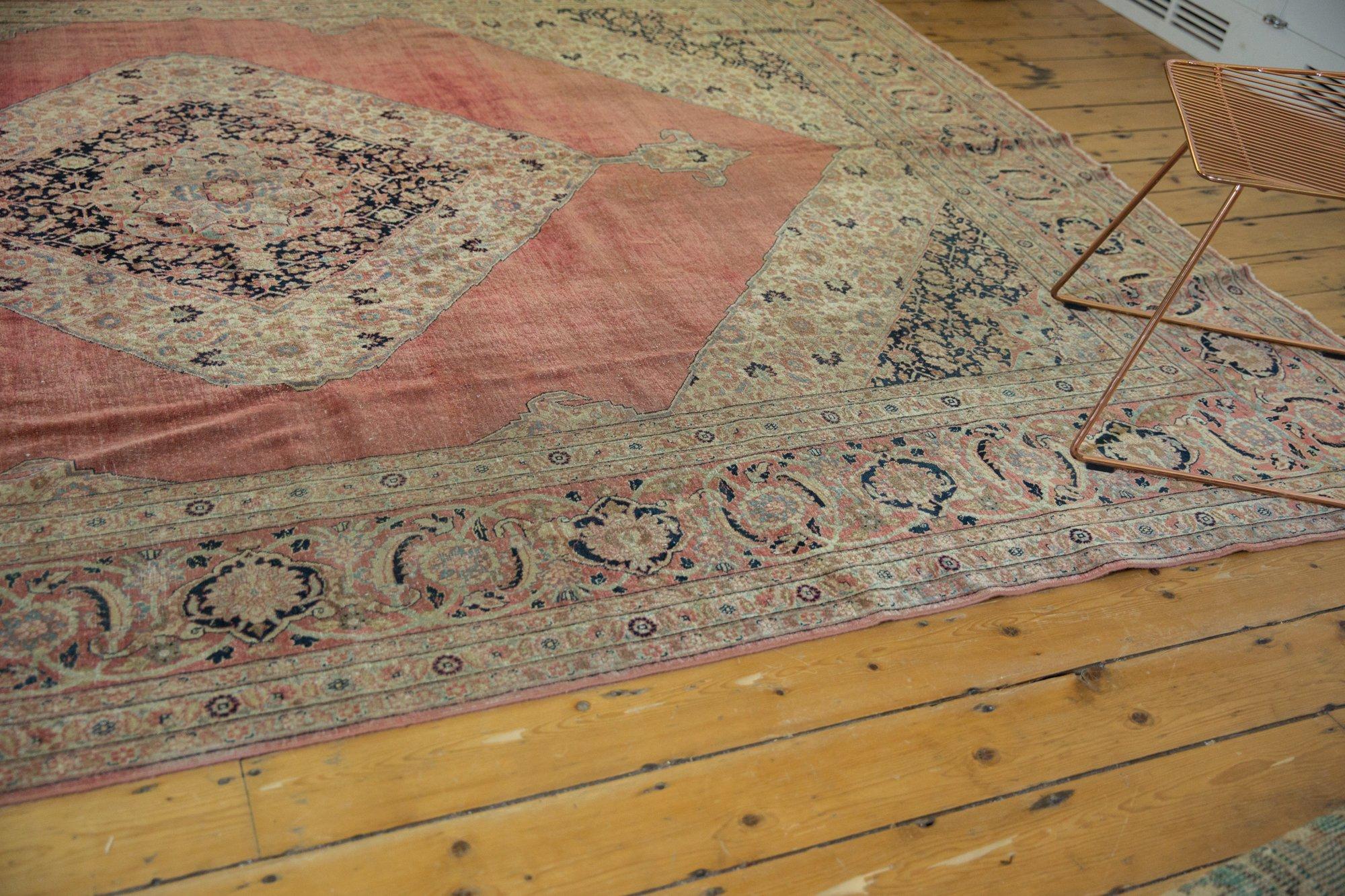Vintage Distressed Jalili Tabriz Carpet For Sale 6