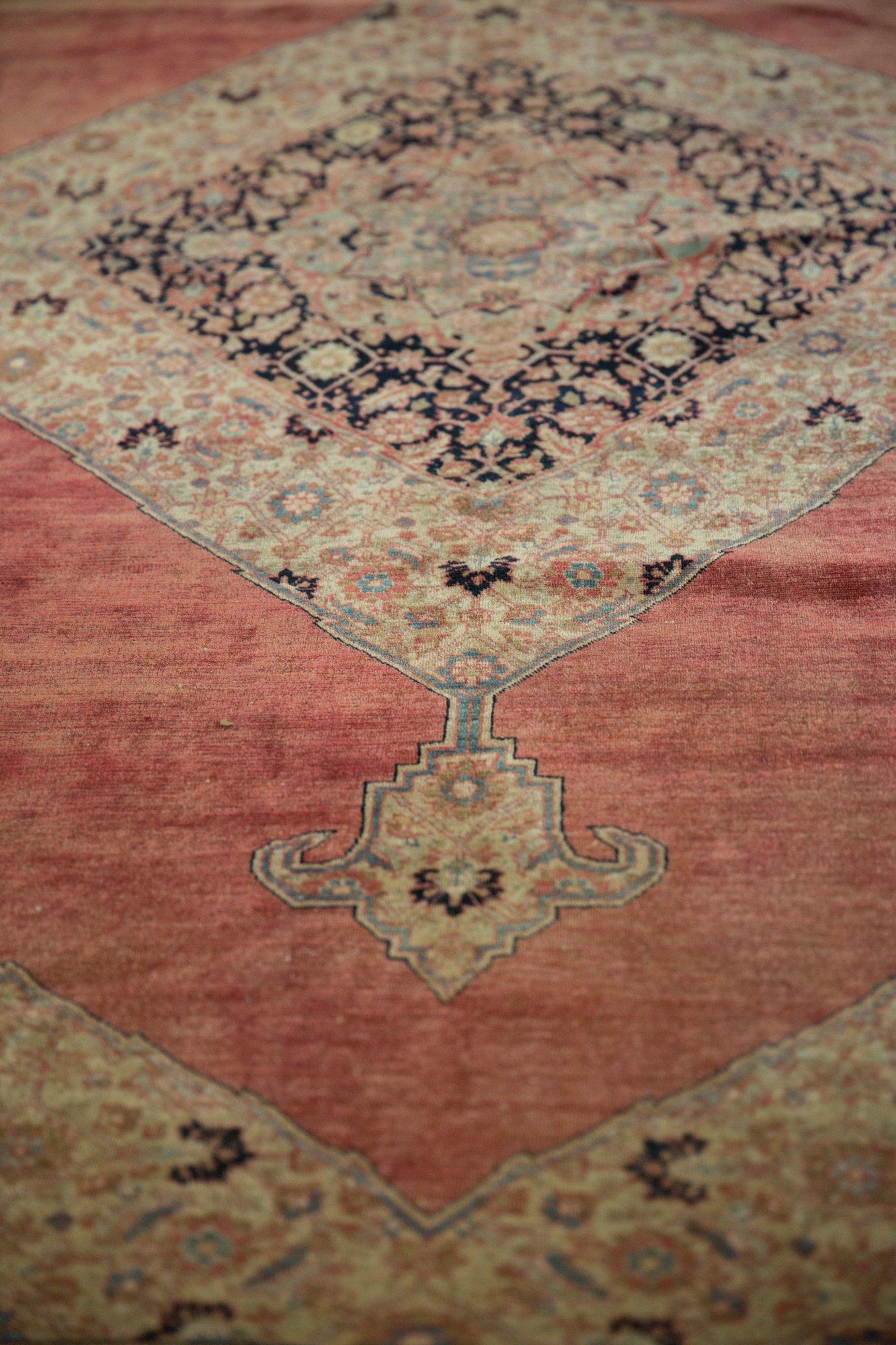 Vintage Distressed Jalili Tabriz Carpet For Sale 7