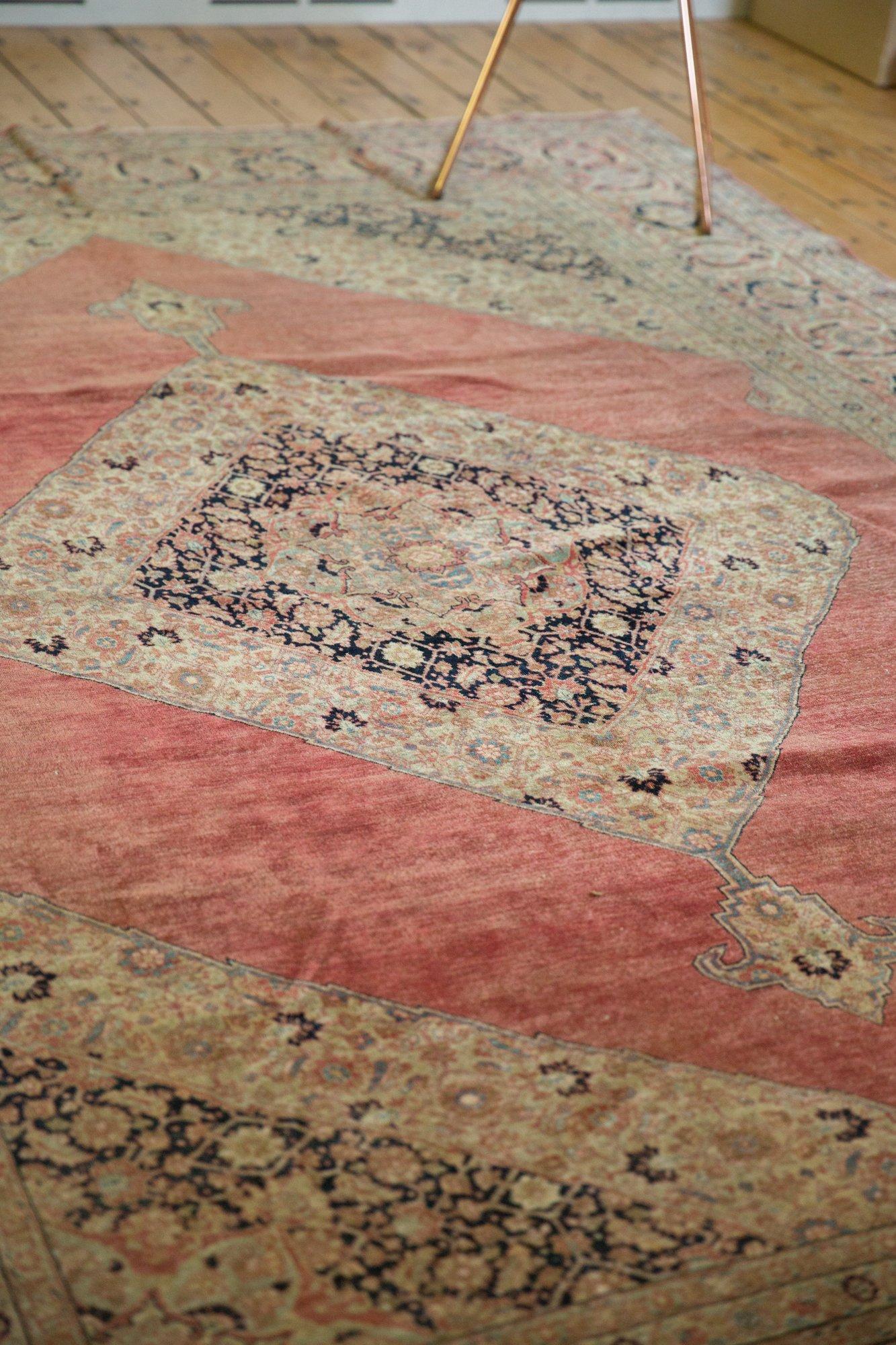 Vintage Distressed Jalili Tabriz Carpet For Sale 8
