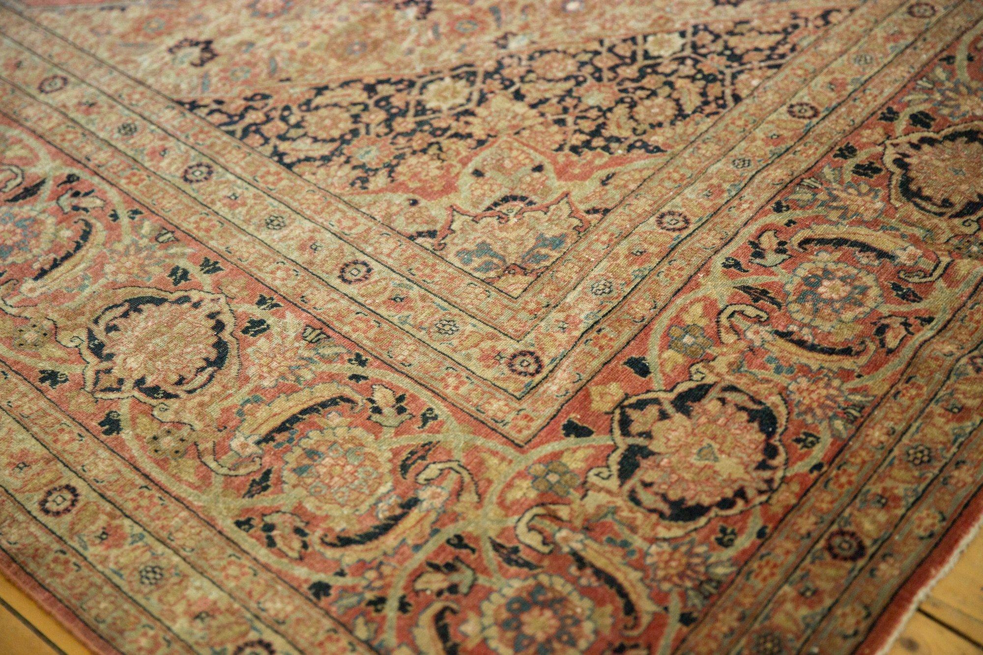 Vintage Distressed Jalili Tabriz Carpet For Sale 9