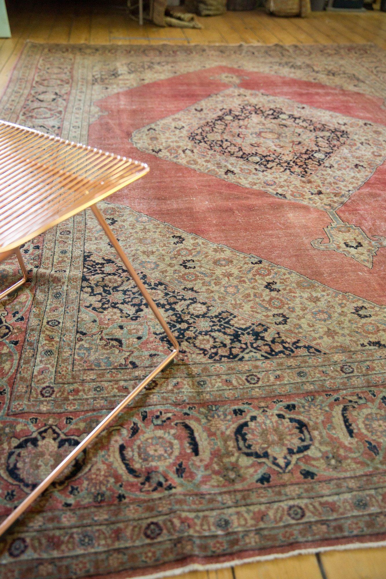 Vintage Distressed Jalili Tabriz Carpet For Sale 13