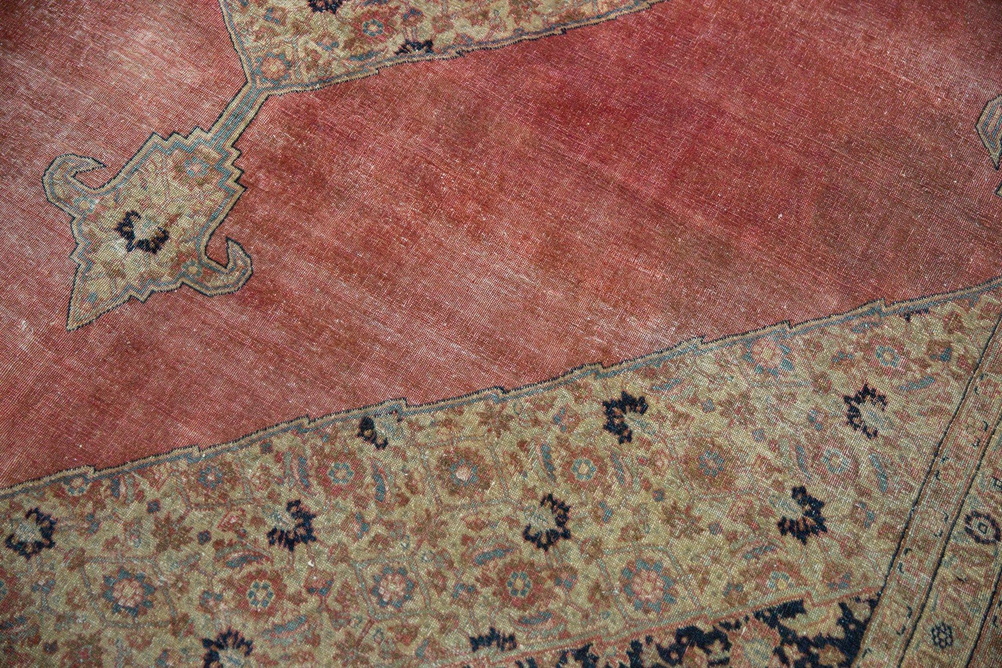 Persian Vintage Distressed Jalili Tabriz Carpet For Sale