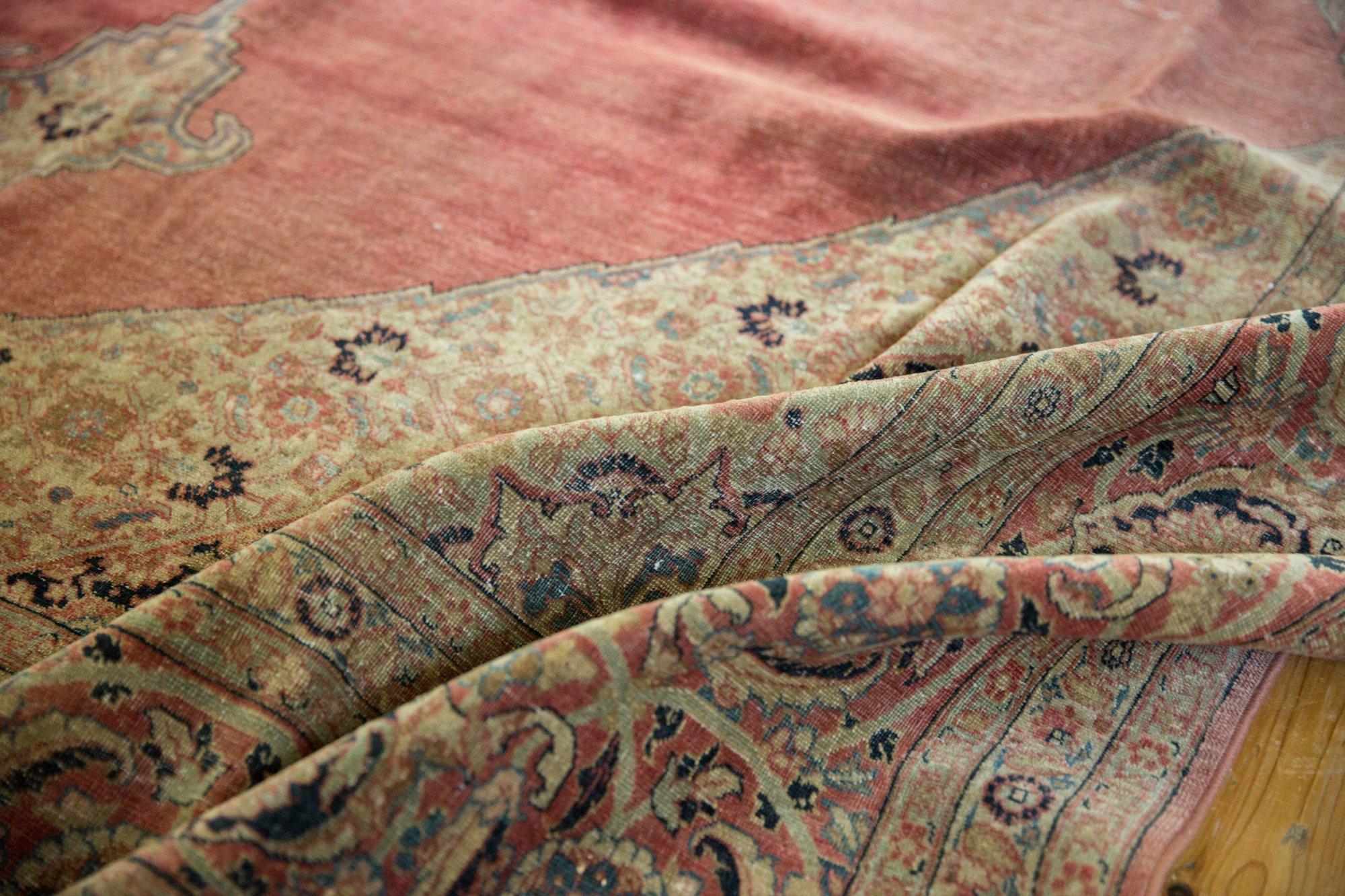 Vintage Distressed Jalili Tabriz Carpet For Sale 1