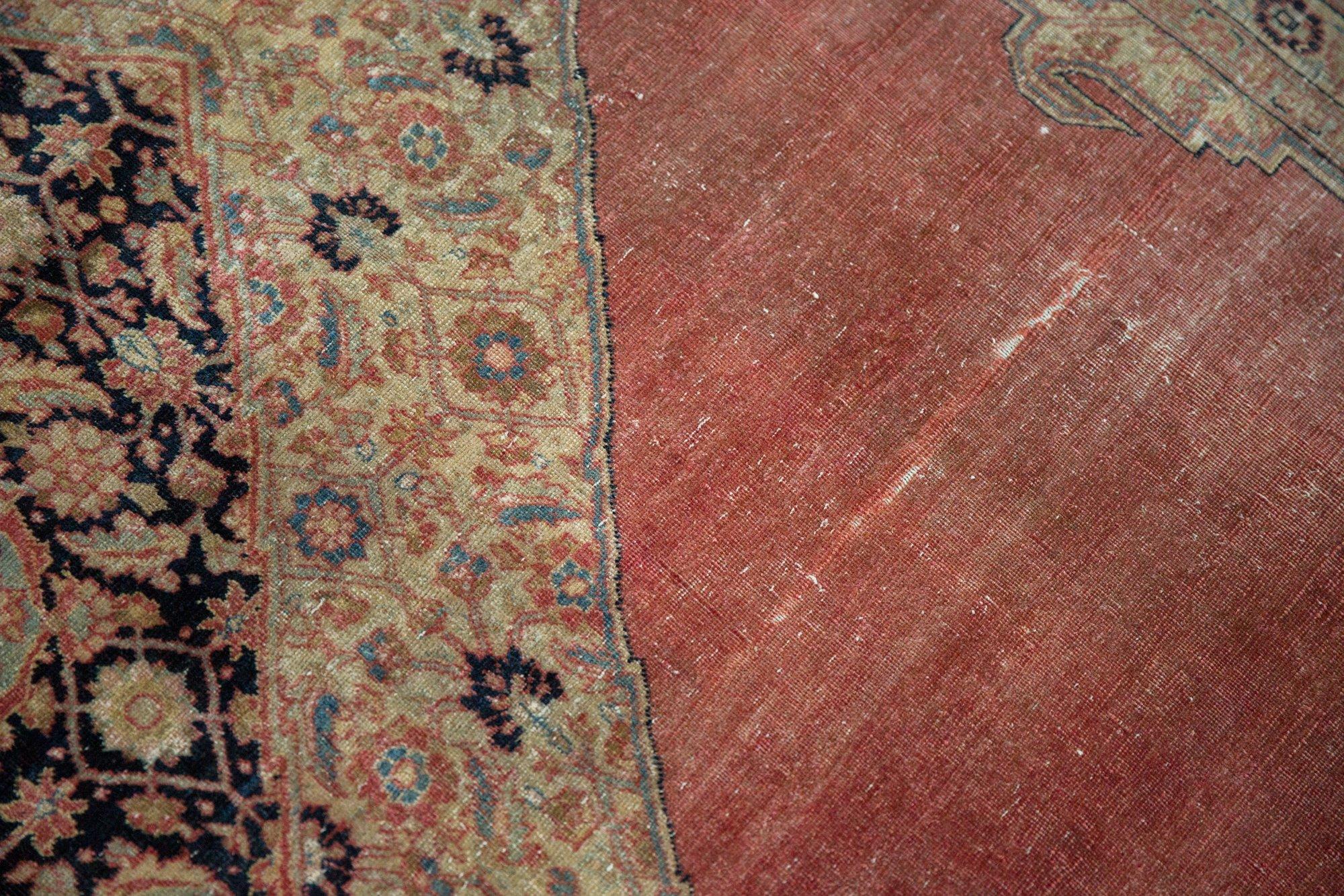 Vintage Distressed Jalili Tabriz Carpet For Sale 2