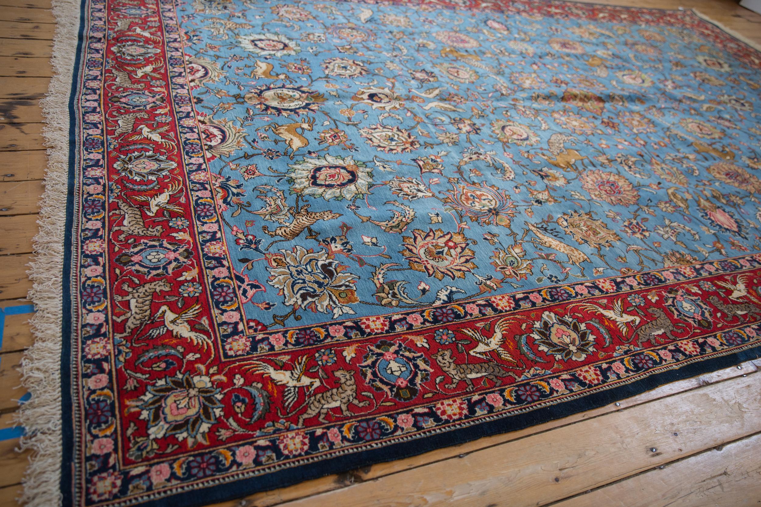 Vintage Qom Carpet For Sale 3