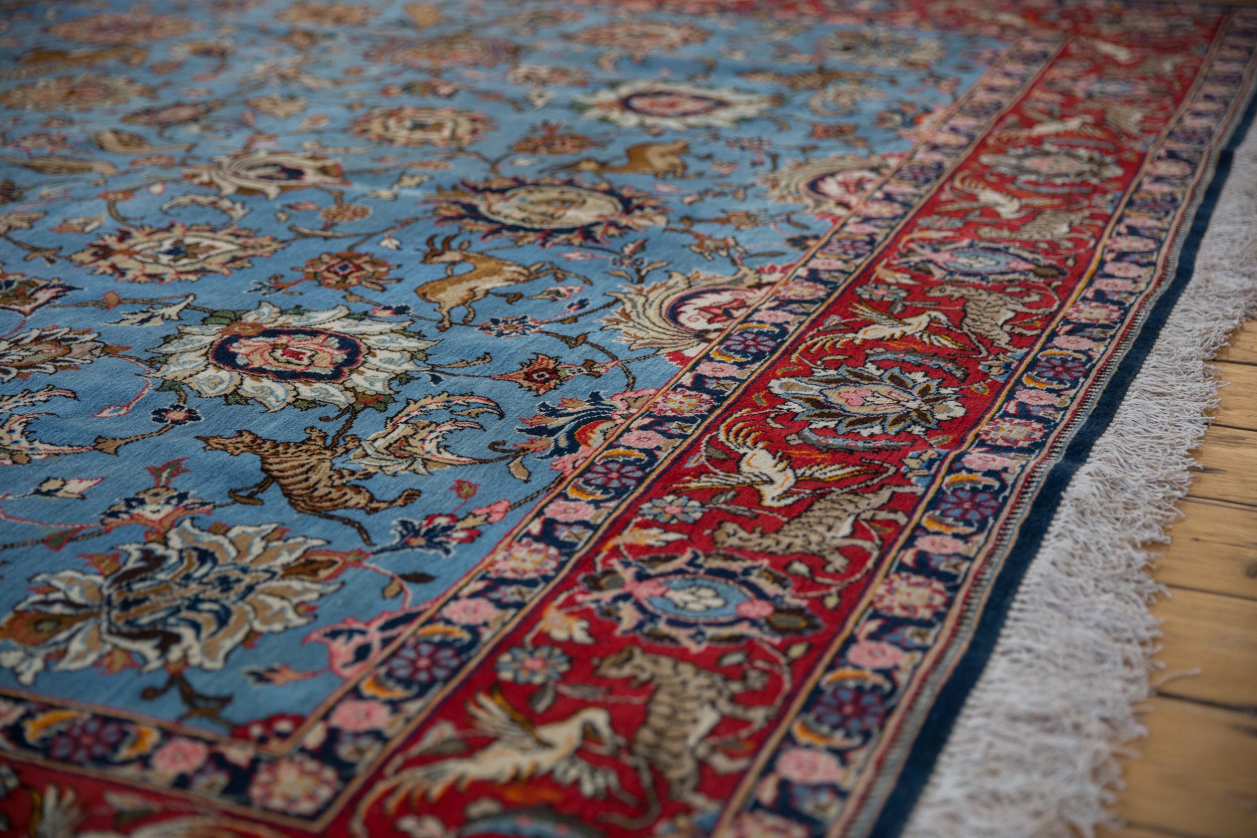 Vintage Qom Carpet For Sale 4