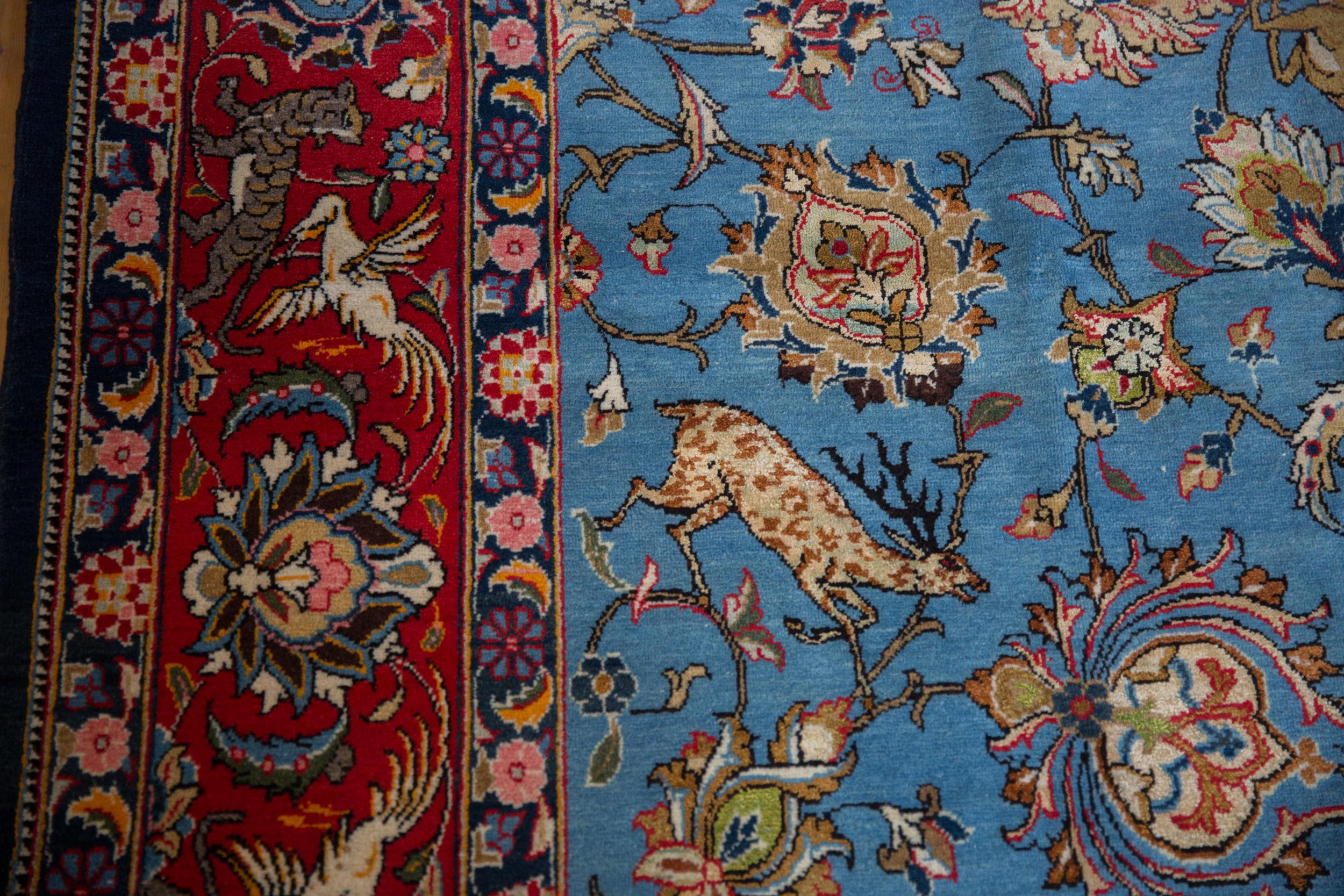 Vintage Qom Carpet For Sale 6