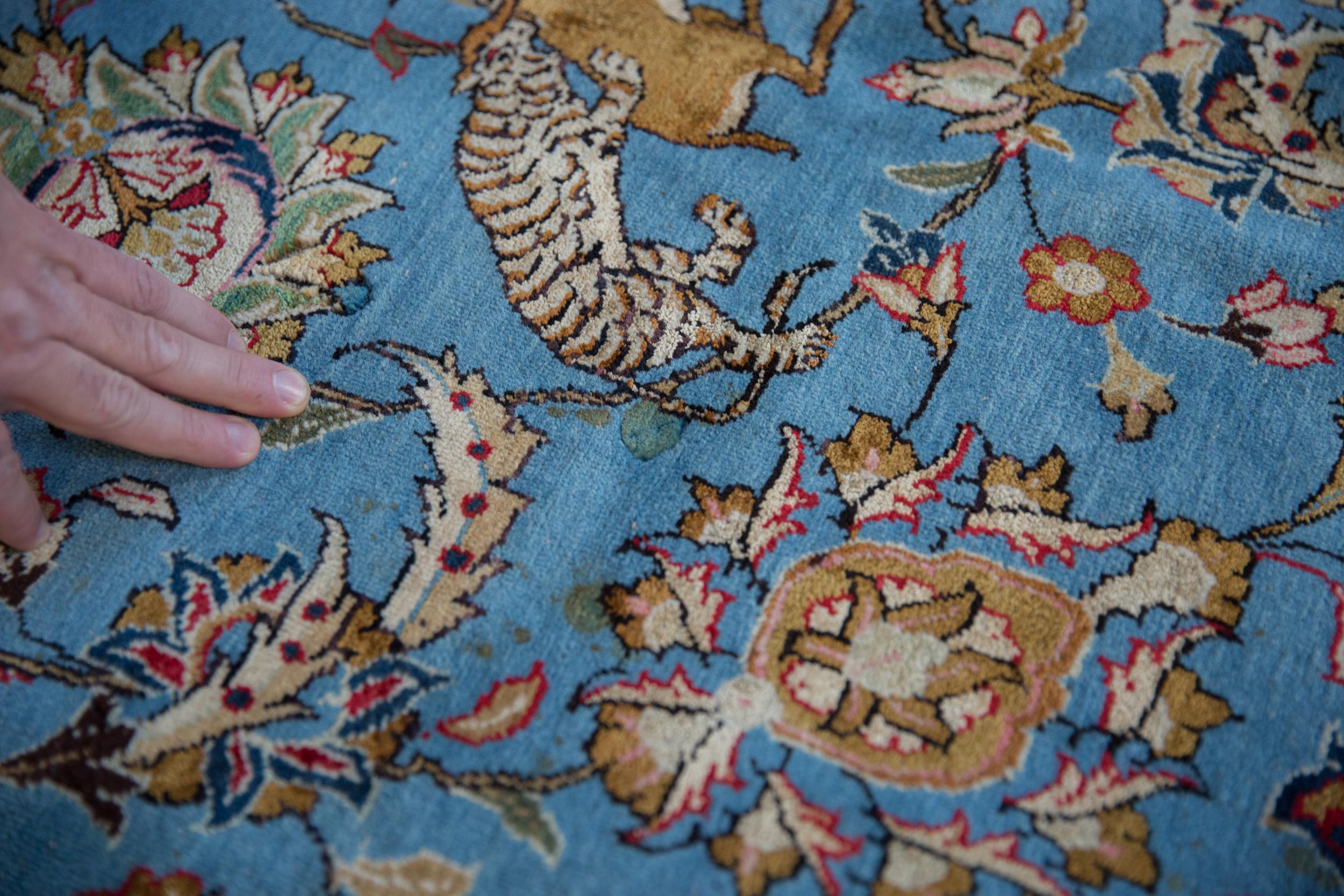 Persian Vintage Qom Carpet For Sale