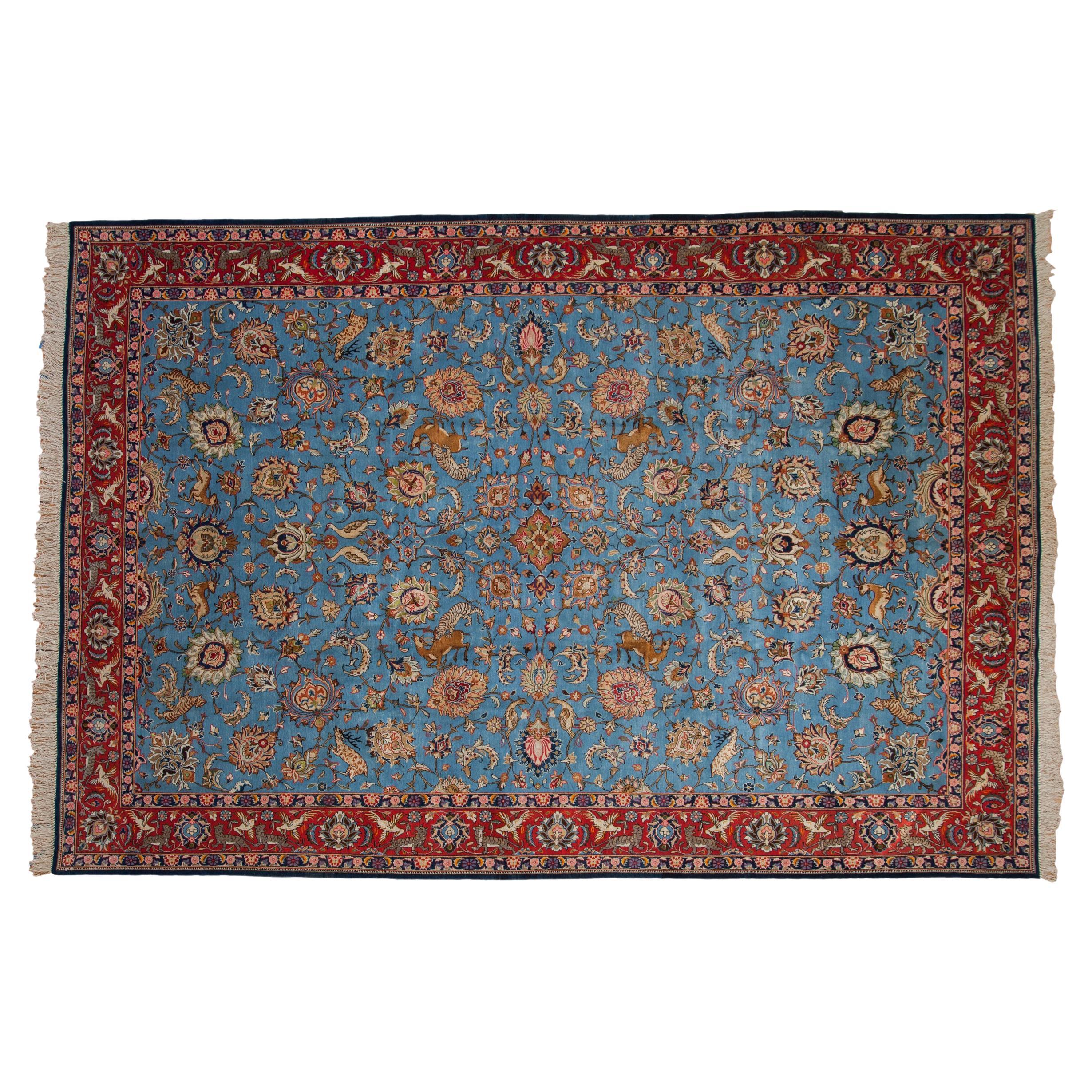 Vintage Qom Carpet For Sale