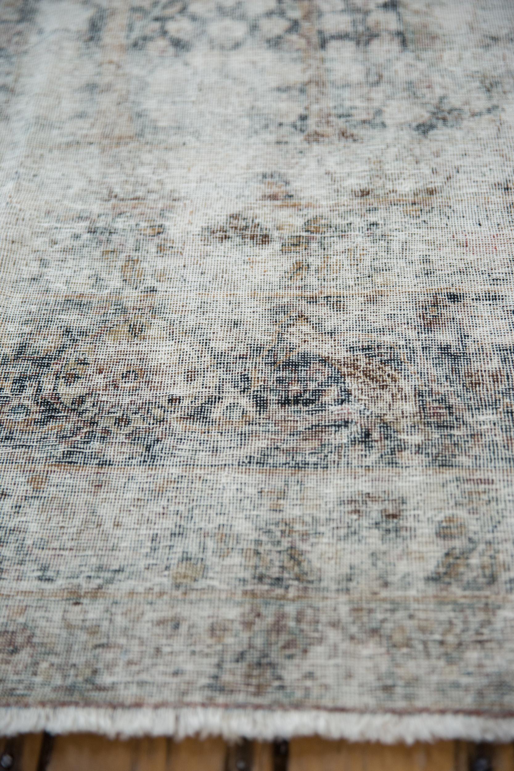 Antique Distressed Kerman Carpet For Sale 1