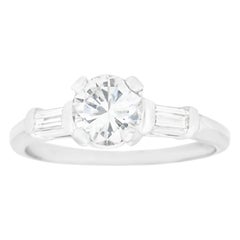 .86 Carat E VS2 Engagement Ring Platinum GIA