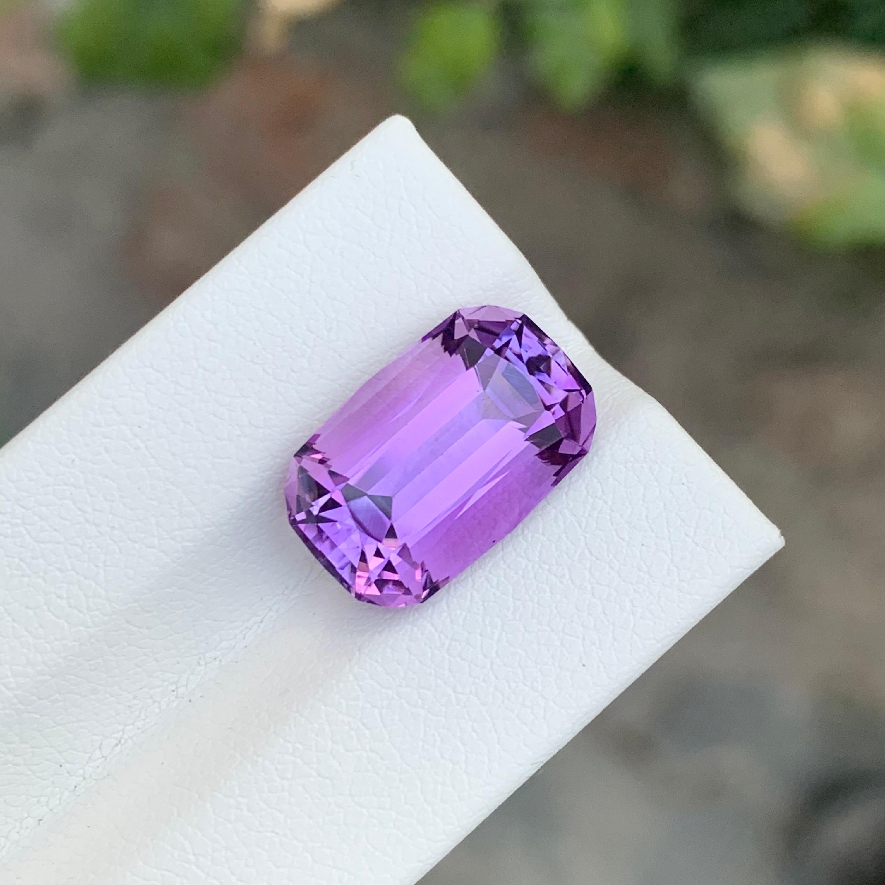 8,60 Karat Natürlicher loser Amethyst Long Cushion Shape Edelstein (Kissenschliff) im Angebot