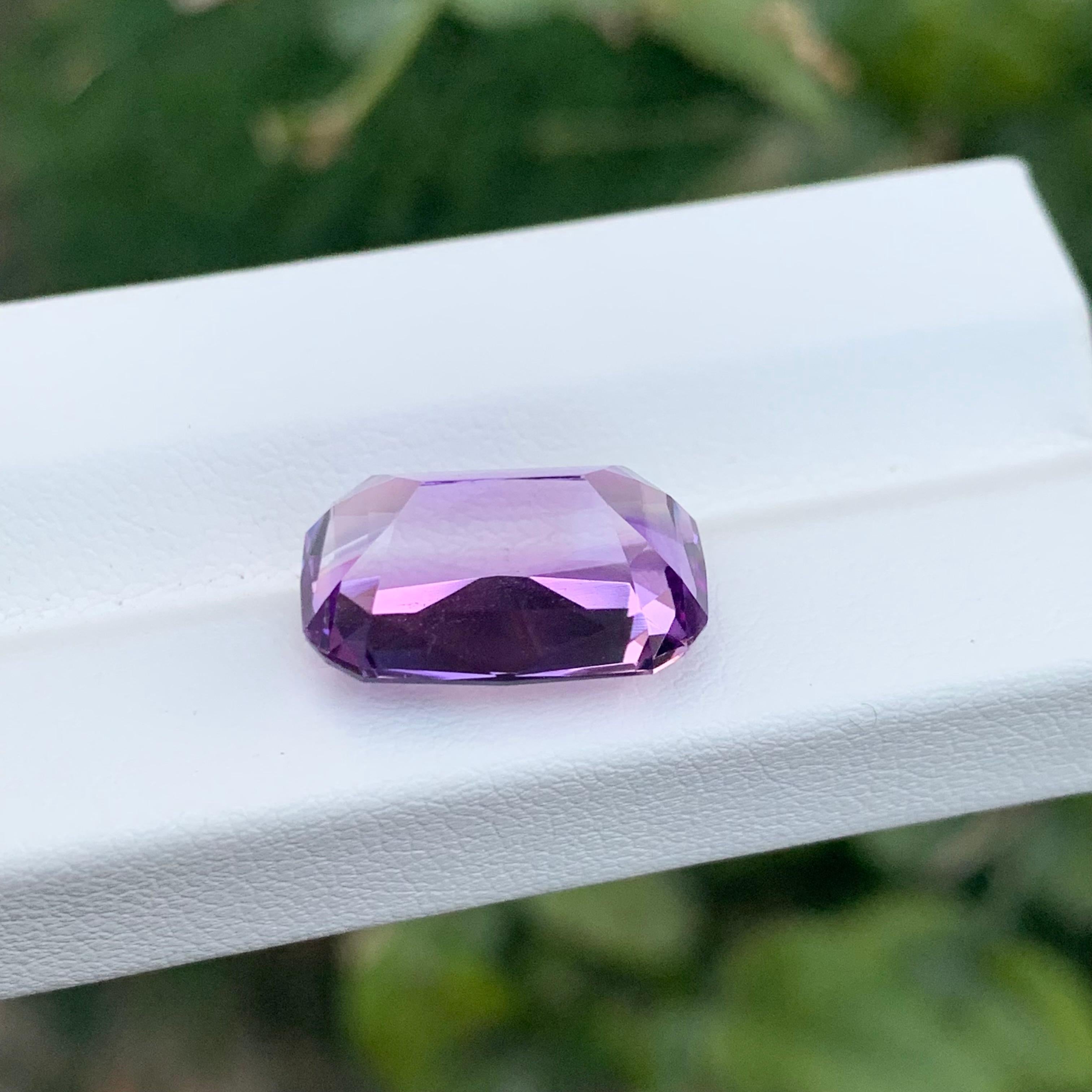 8,60 Karat Natürlicher loser Amethyst Long Cushion Shape Edelstein für Damen oder Herren im Angebot
