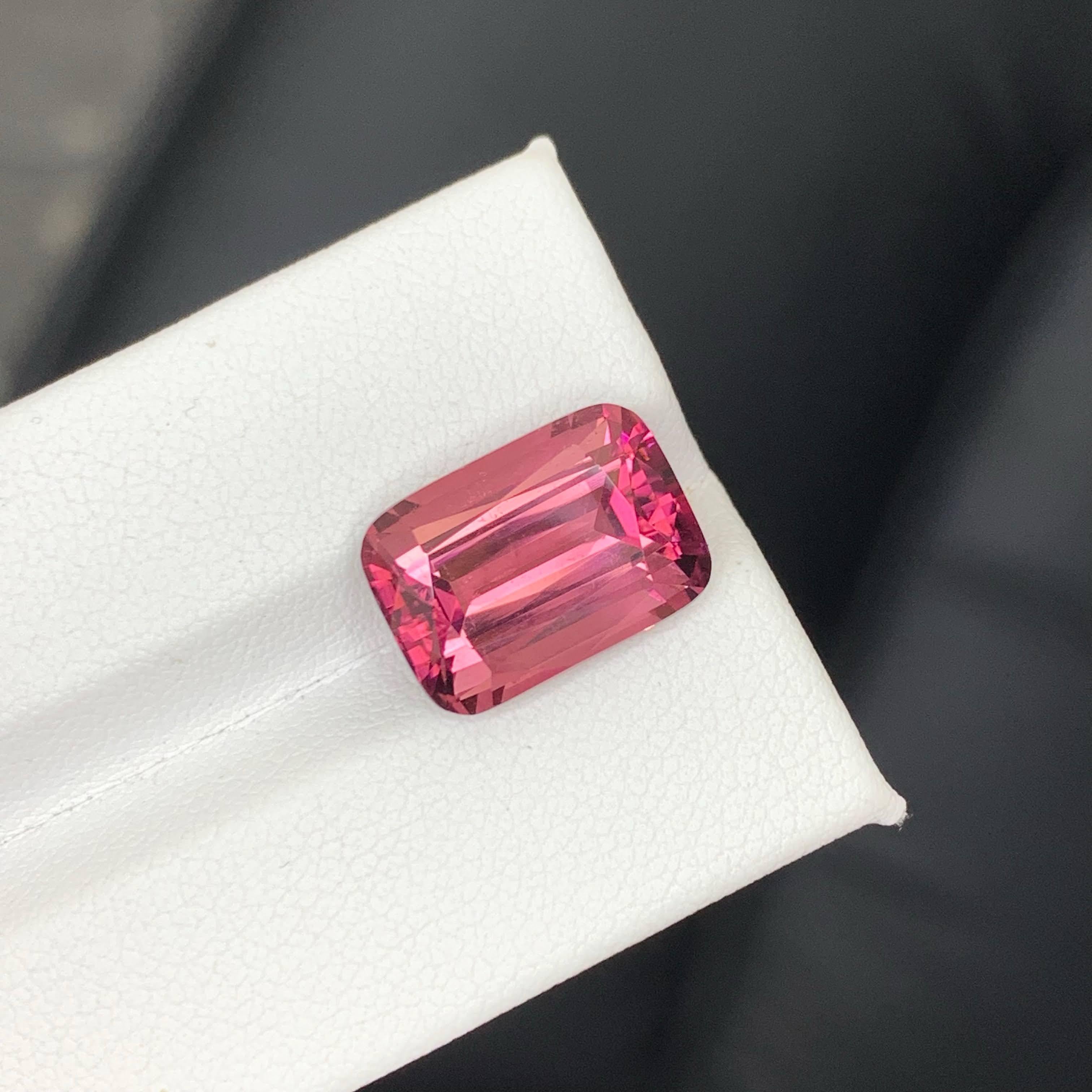 8.60 Carati di tormalina rosa sfusa Nature taglio cuscino Gemma afgana in vendita 4