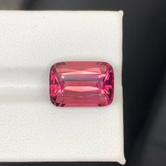 8.60 Carat Natural Loose Bubblegum Pink Tourmaline Cushion Cut Afghan Gemstone