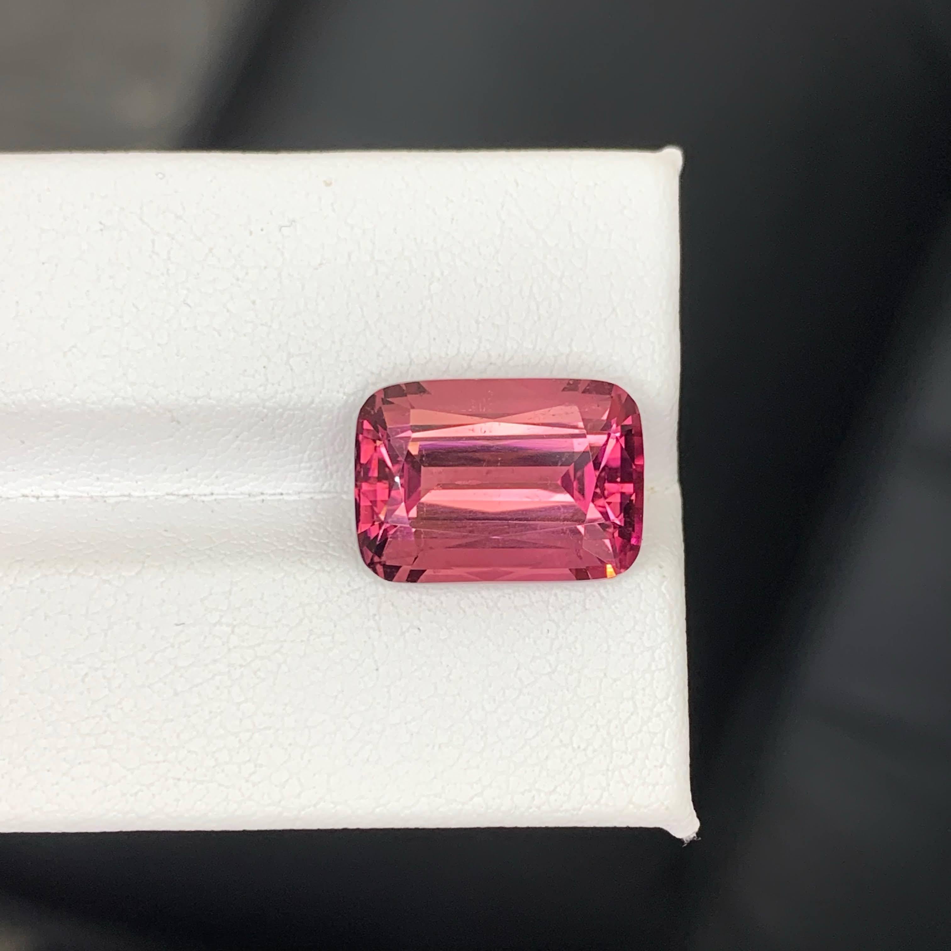 Taglio cuscino 8.60 Carati di tormalina rosa sfusa Nature taglio cuscino Gemma afgana in vendita
