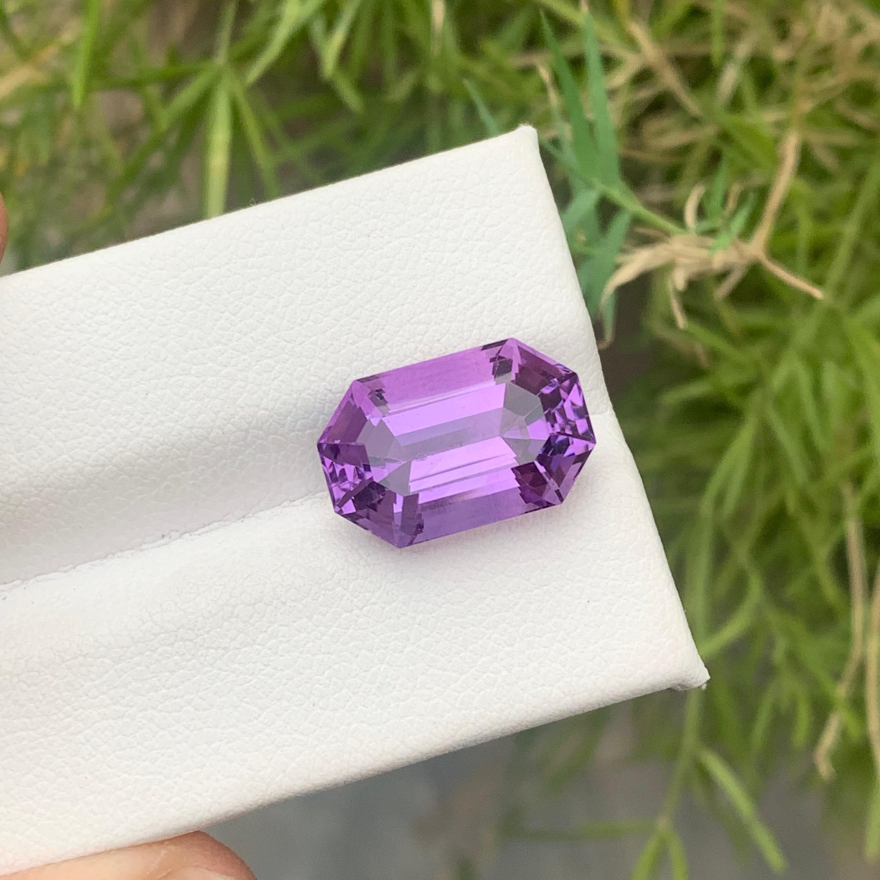 8.60 Carat Natural Loose Lavender Purple Amethyst February Birthstone Gift For Sale 1