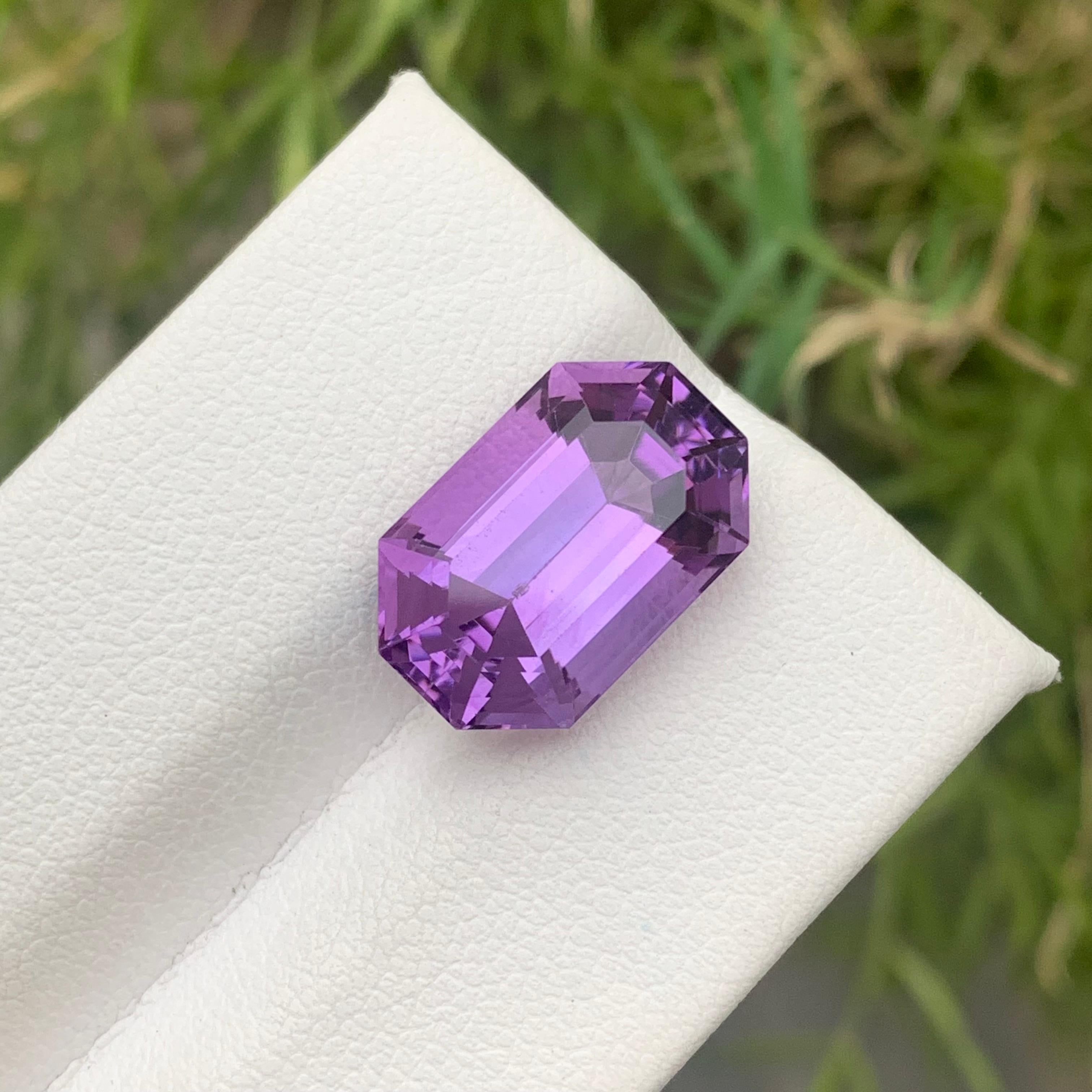 8.60 Carat Natural Loose Lavender Purple Amethyst February Birthstone Gift For Sale 2