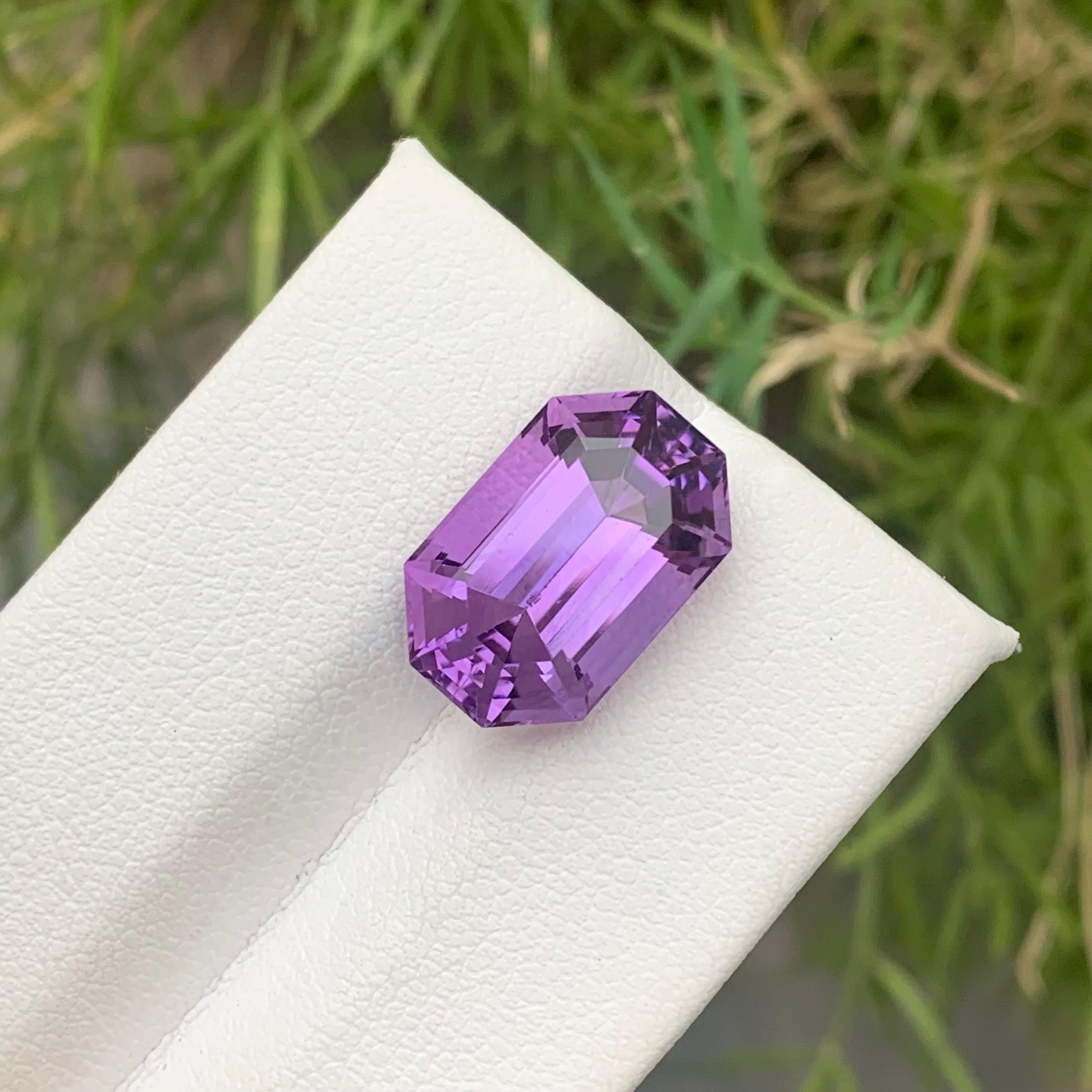8.60 Carat Natural Loose Lavender Purple Amethyst February Birthstone Gift For Sale 3