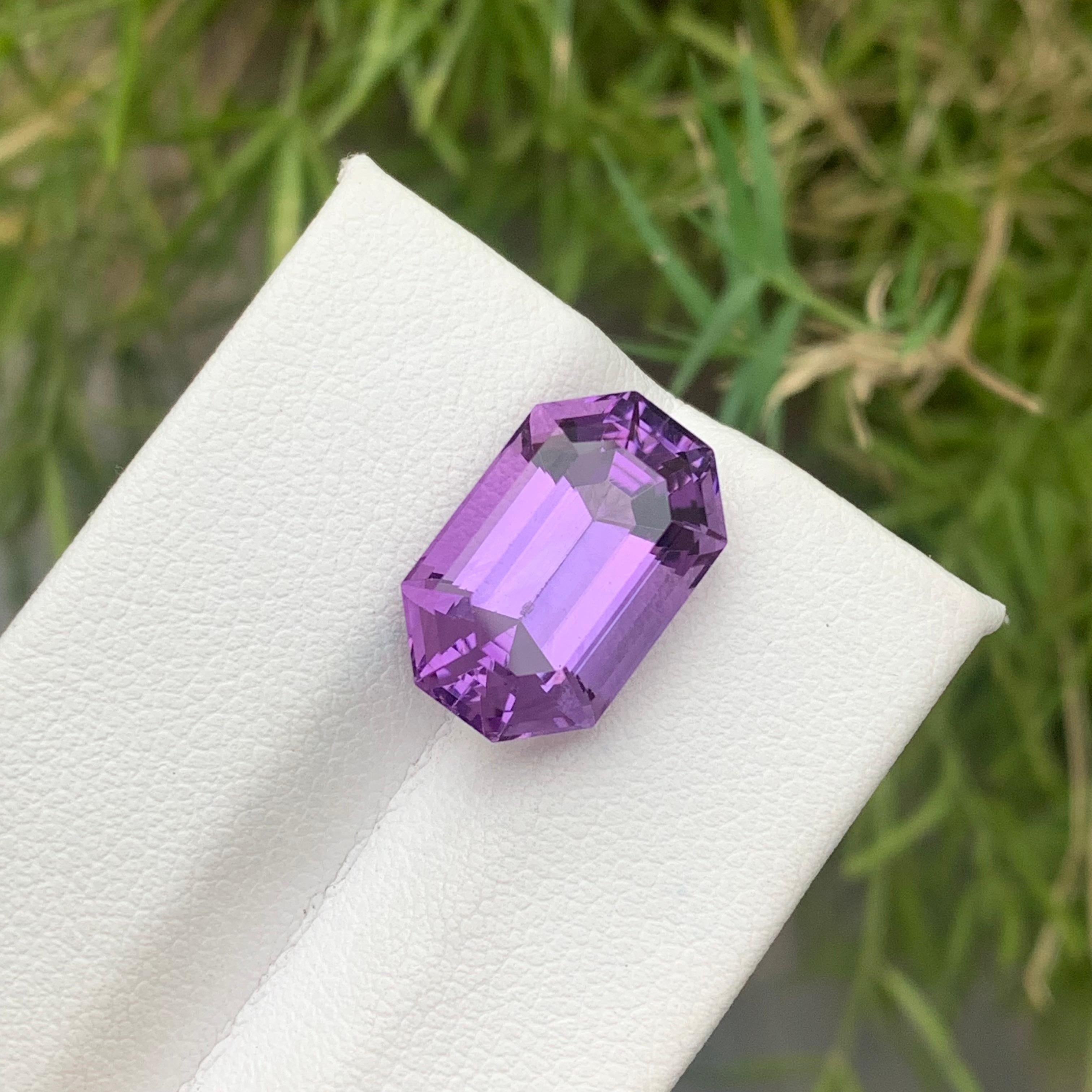 8.60 Carat Natural Loose Lavender Purple Amethyst February Birthstone Gift For Sale 4