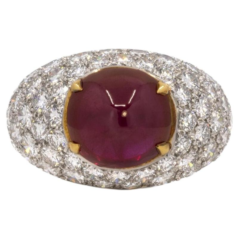 8.61 Carat Burma Ruby Ring For Sale
