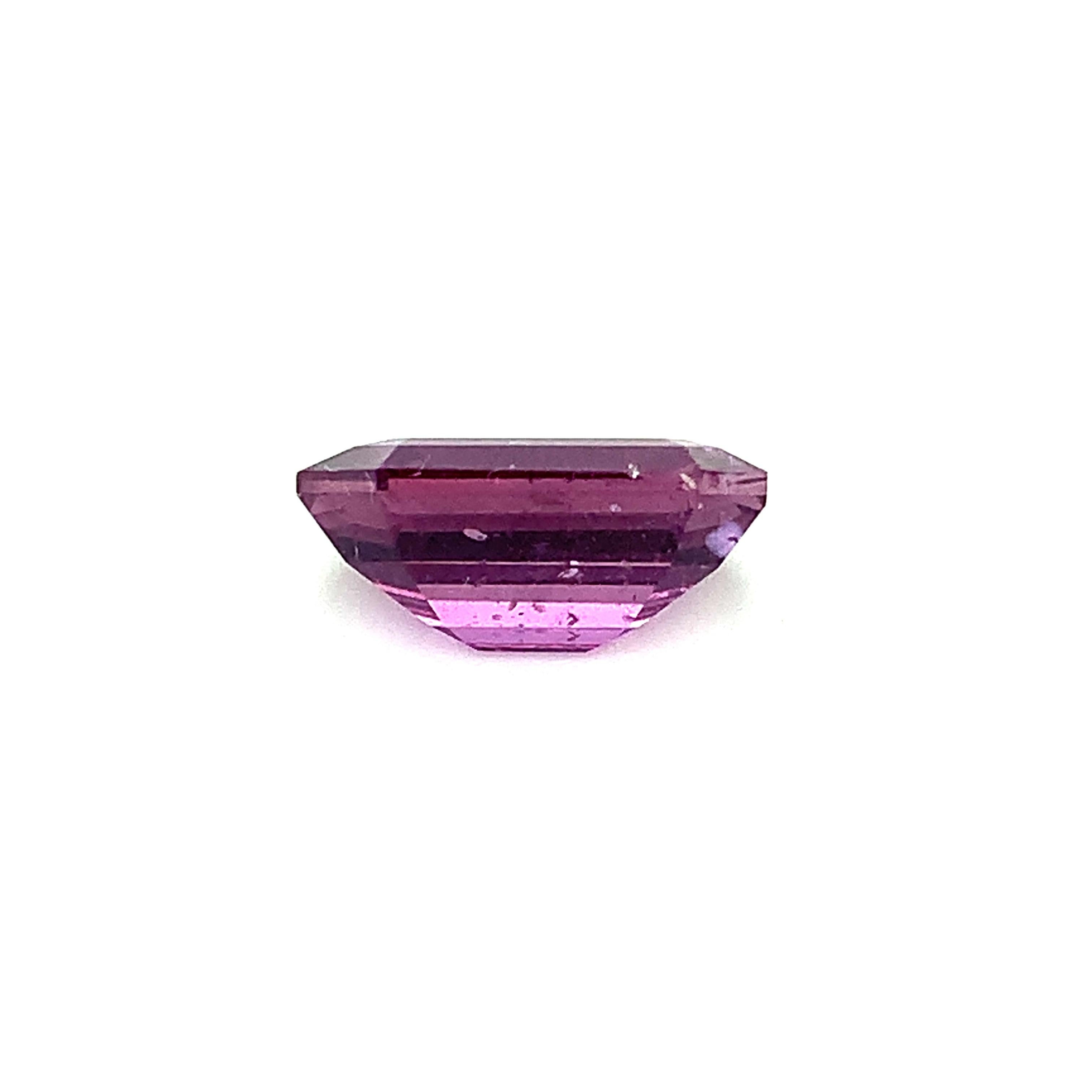 8.61 Carat Purple Sapphire Octagon, Unset Loose Gemstone, GIA Certified 2