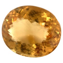 Heliodor ovale / béryl doré 8,61 carats